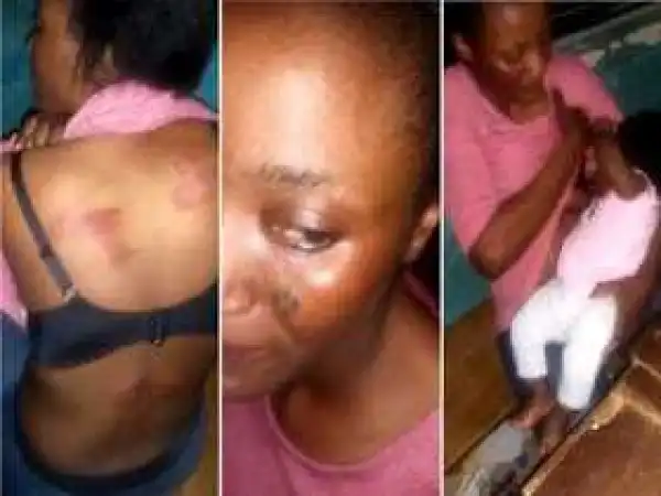 Nursing mother assaulted at Police check point in Ekiti State (photos)